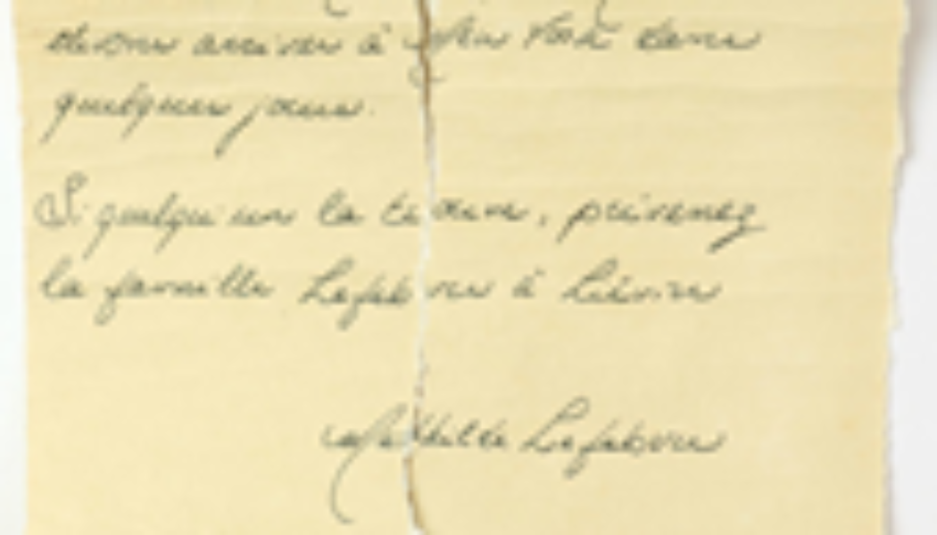 Deux graphologues se penchent sur la lettre d’une jeune naufragée du Titanic
